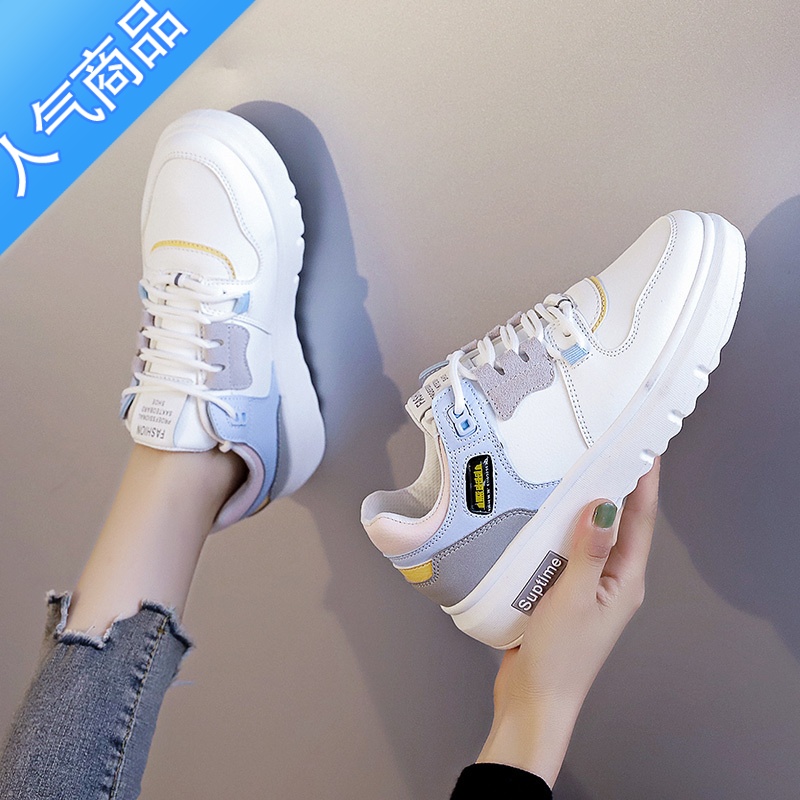 SUNTEK2023春季新款板鞋女学生ins潮小众百搭运动休闲鞋子小白女鞋高清大图