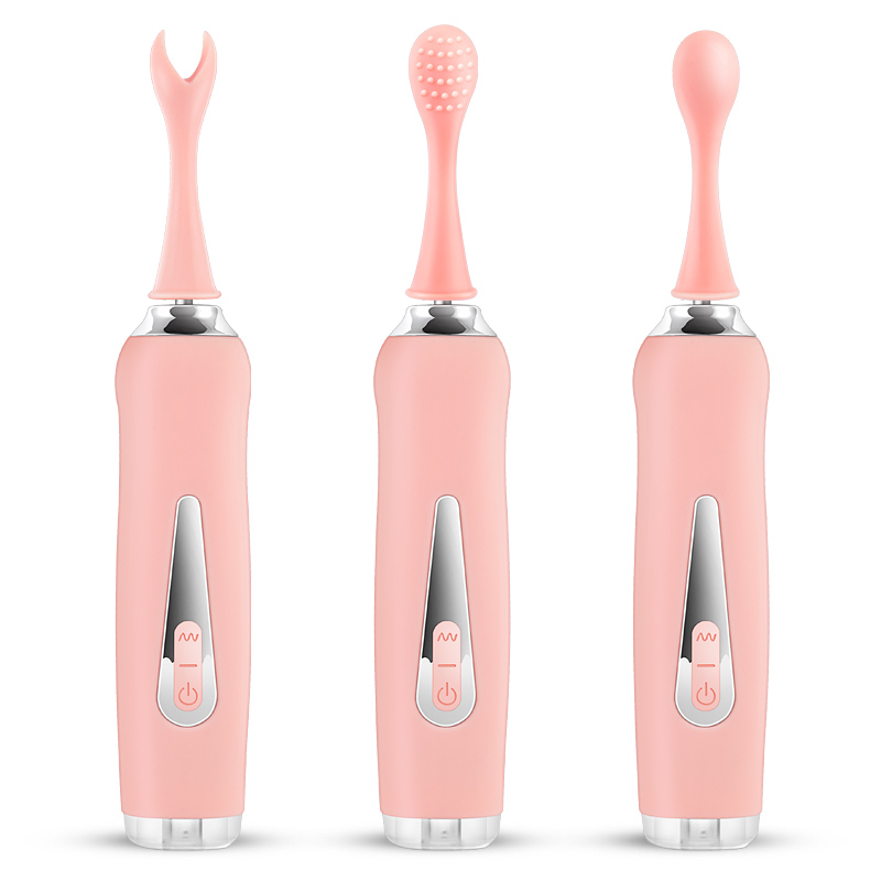 全自动转珠伸缩震动棒加温女性用自慰器具吸允舌头舔吸器旋转摇摆AV振动棒成人情趣性用品电动按摩棒[诱魅女王棒米色一代]
