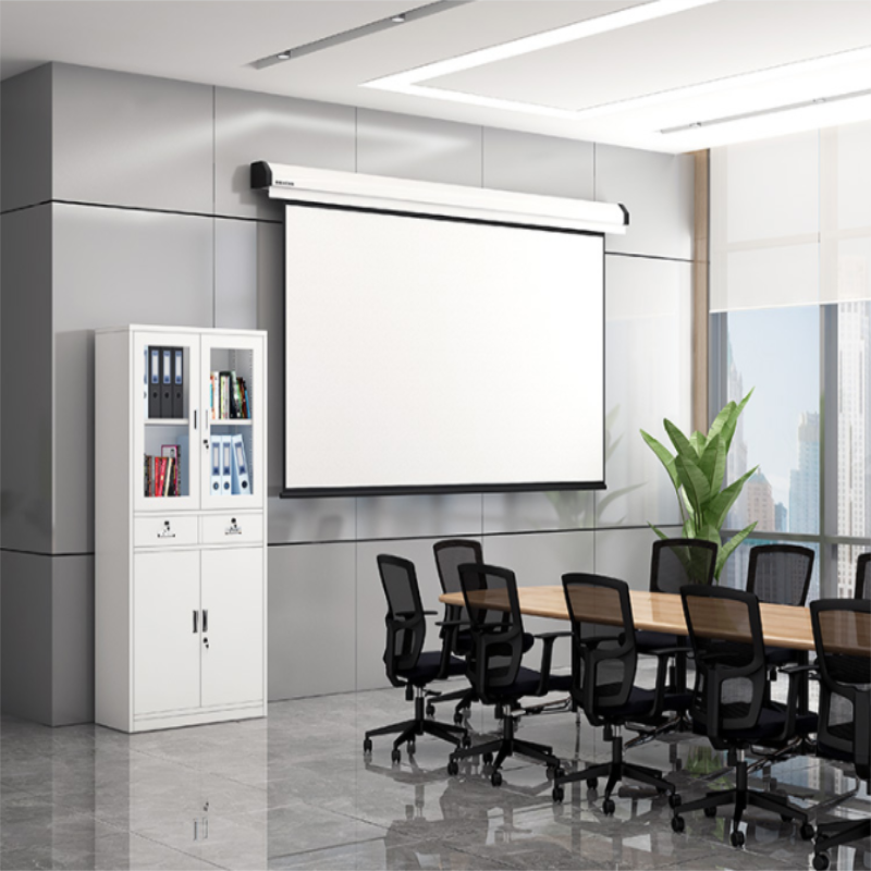 铜林牌 办公柜 铁制文件柜中二斗850*390*1800高清大图