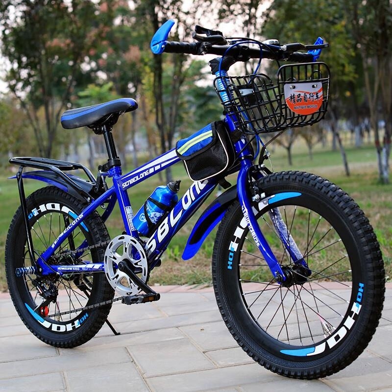 新款山地自行车成人儿童通用男女款20 22 24 26寸可选变单速高清大图