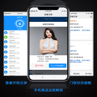 玥玛指纹锁家用防盗门智能锁铁门大门密码锁室内木门密码锁猫眼DS02全自动智能锁远程解锁