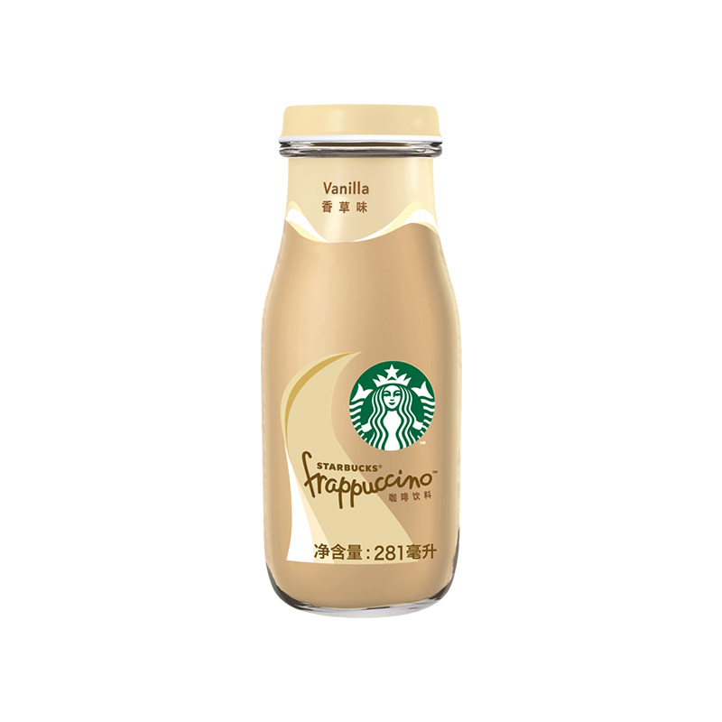 starbucks/星巴克星冰乐香草味咖啡饮料281ml*6瓶