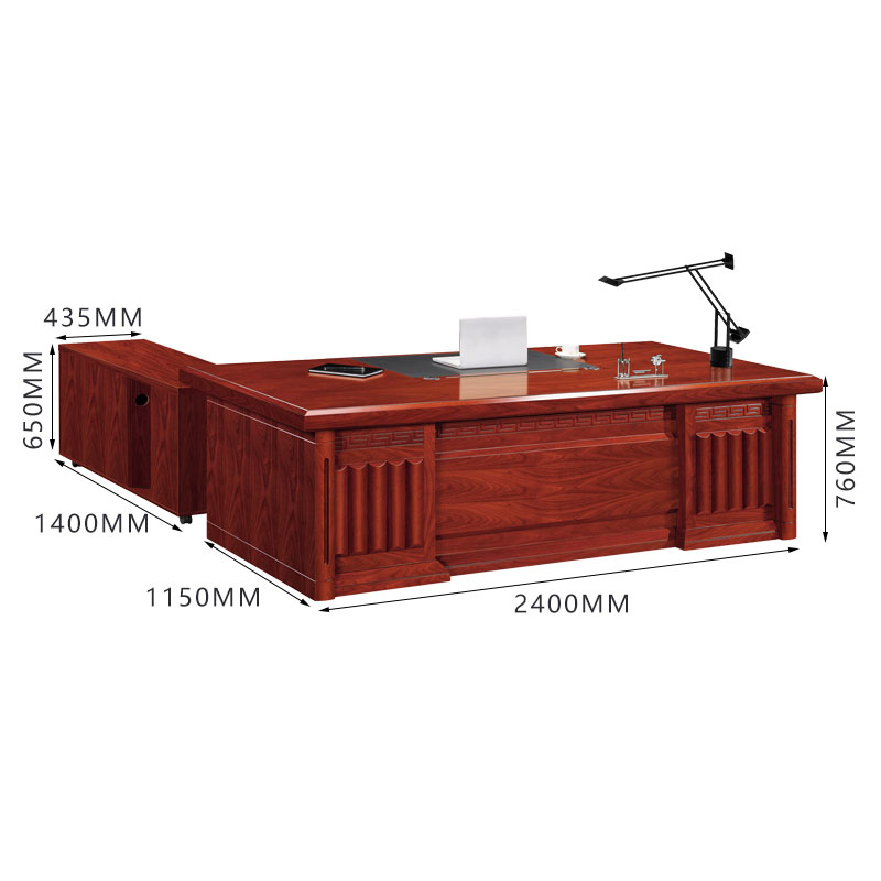 初嘉(CJ)CJ4052205 油漆大班台 2400*1150*760mm(单位:张)高清大图