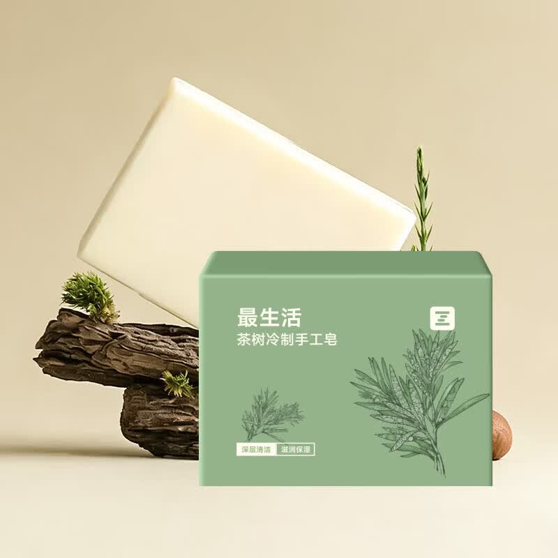 最生活茶树冷制手工皂Z-8816 茶树精油手工皂洁面沐浴皂高清大图