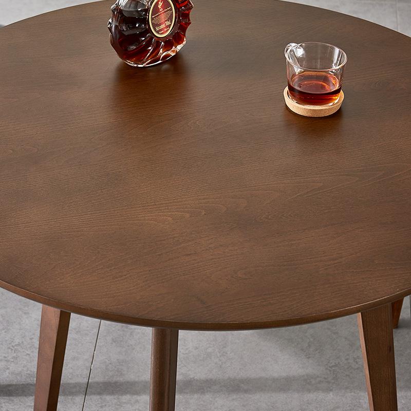 森美人北欧实几小户型边几圆形餐桌家用茶桌客厅多功能简易角几高清大图