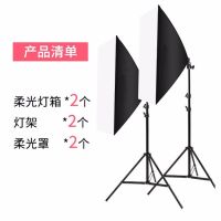 双灯（无赠品） 含125W白光LED飞碟灯|led网红摄影灯套装拍摄柔光灯补光灯摄影棚小型简易拍照道具F3