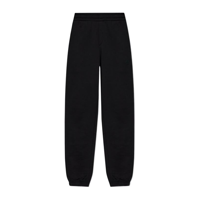 盟可睐(MONCLER)纯棉松紧腰运动裤男户外休闲裤侧袋徽标装饰舒适 黑色 L
