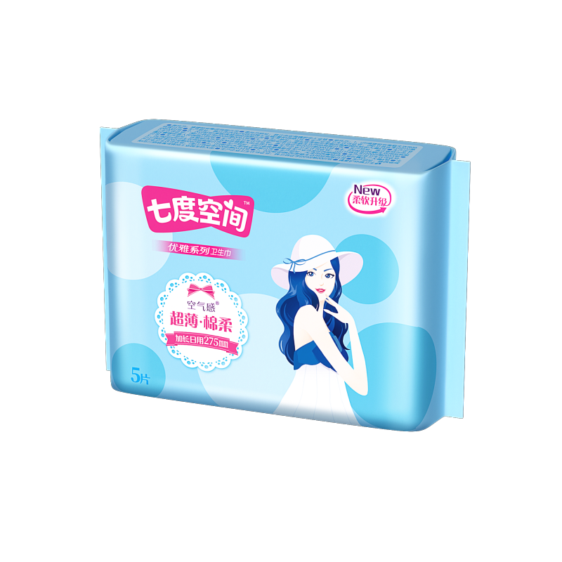 七度空间优雅系列18片装组合新版(275mm2包338mm2包)新老包装随机高清大图