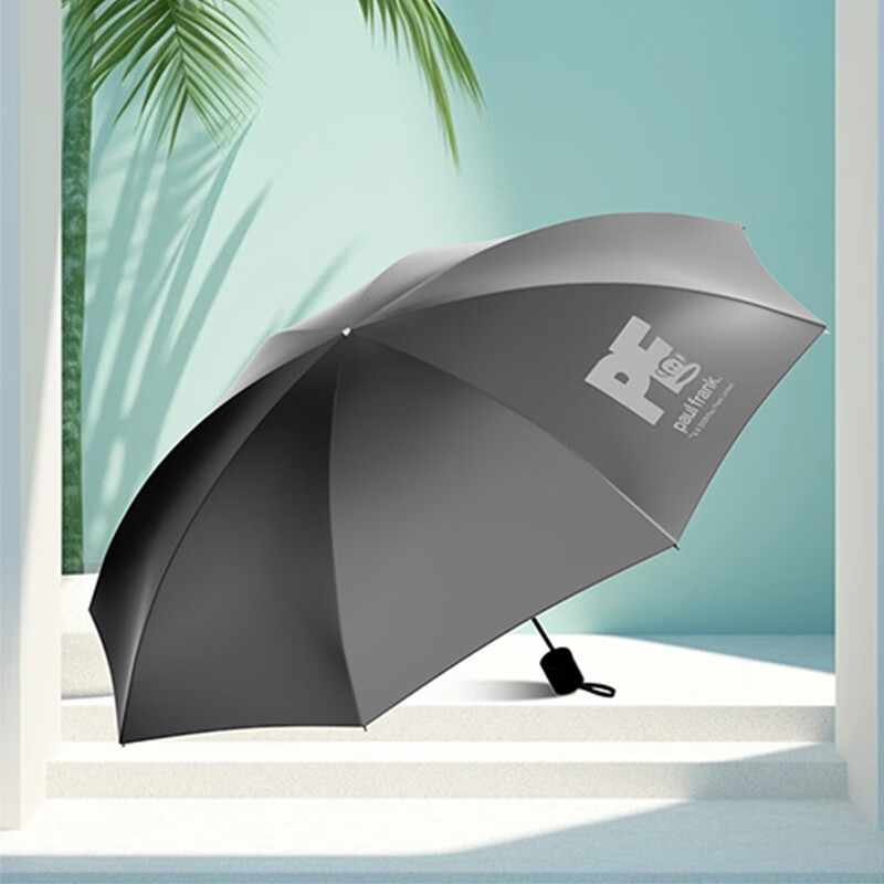 大嘴猴(Paul Frank)八骨三折雨伞PFU202遮阳伞太阳伞晴雨两用伞防晒防外线紫高清大图