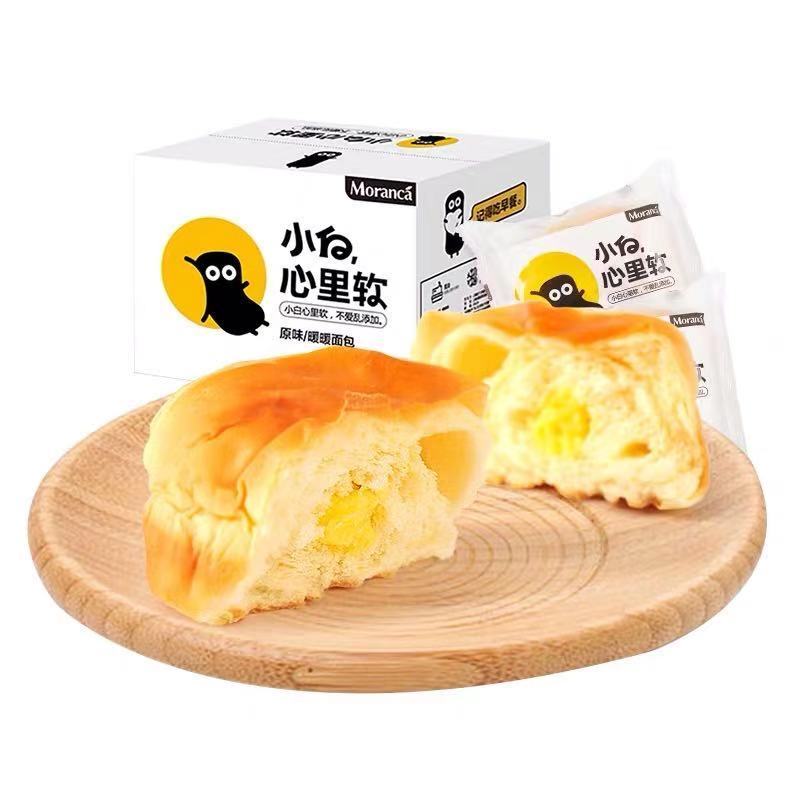小白心里软暖暖原味面包420克手撕面包网红营养小零食品早餐蛋糕