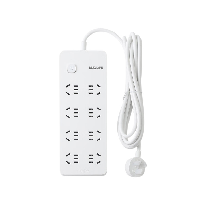 晨光插座8位3米延长线细腻质感简洁设计不张扬AEA98699