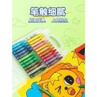 得力(deli)油画棒 12/18/24/36色油画笔 彩色绘画笔蜡笔美术蜡笔绘画棒绘画彩色笔专用素描绘图幼儿园学生儿童