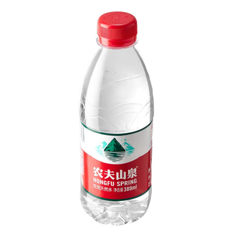 农夫山泉 天然饮用水380ml*24瓶整箱装 30箱起送