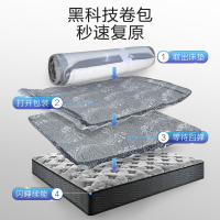 [无接触配送]慕思床垫 天然乳胶独筒弹簧卷包床垫 小黑盒 新品