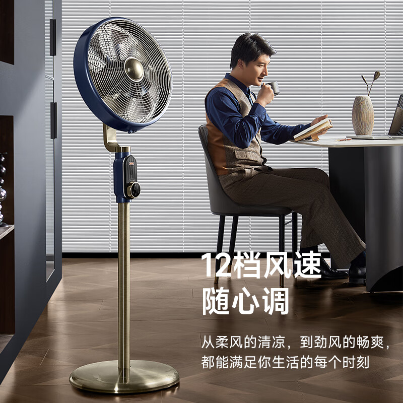 先锋 落地扇家用风扇离线语音智能操控 碳纤维扇叶静音遥控立式 DLD-M9变频12档高清大图