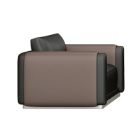 西泰沙发单人位办公沙发西皮商务接待沙发 SF001-1