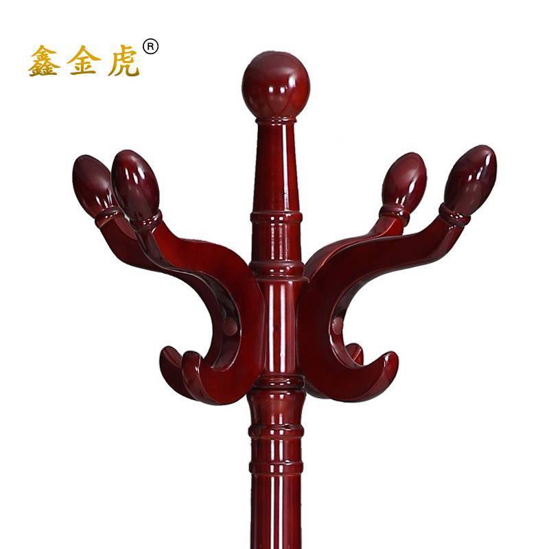 鑫金虎实木衣帽架落地挂衣架A9 400*400*1800mm高清大图