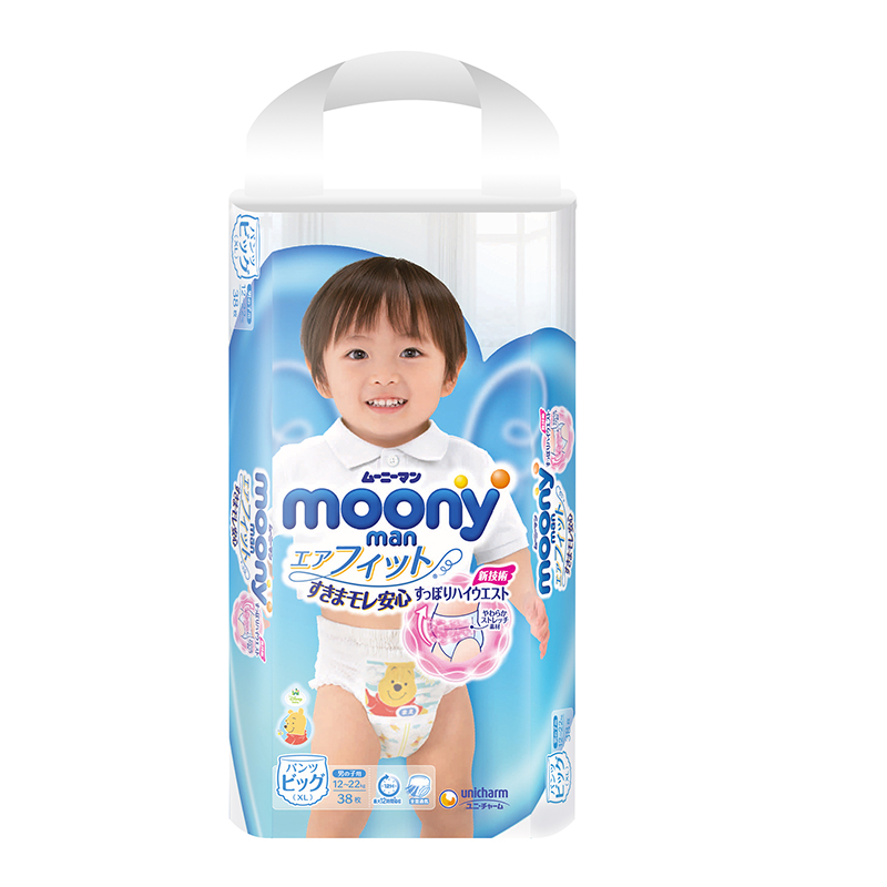 尤妮佳（Moony）拉拉裤加大号XL38片（男）