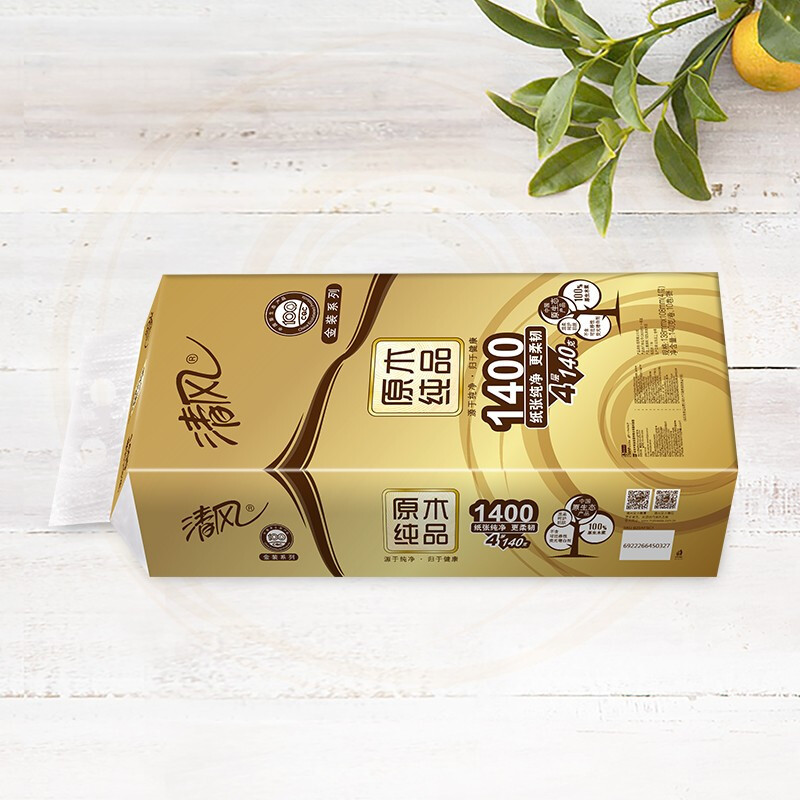 卷纸金装原木有芯卷纸卫生纸