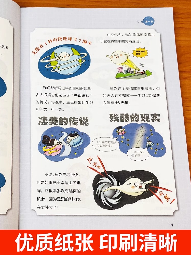 [全4册]越看越想看的漫画科学 [正版]全6册 1分钟漫画数理化原来这么有趣 8-15岁中小学生启蒙漫画书籍 这才是孩子高清大图