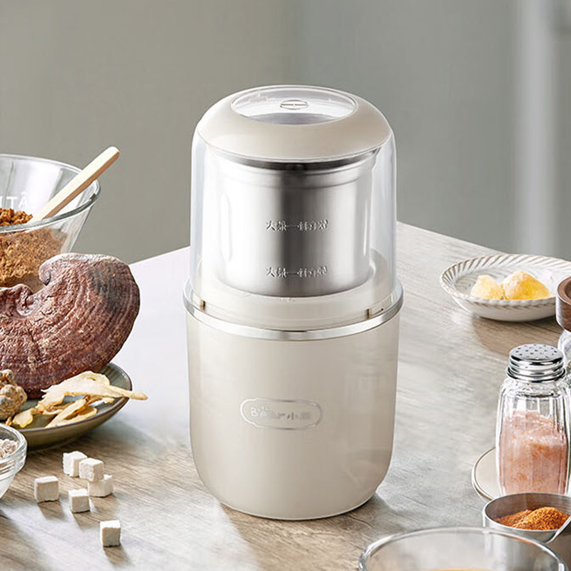 小熊磨豆机350ml立体精钢刀片双盖密封降噪MDJ-D02H1高清大图