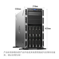 戴尔DELLT440高性能 邮件文件 web服务 数据库应用程序塔式服务器主机T430升级版银牌4214R*2(12核2.4)/64G/12TSAS7.2K*4/H330/450W