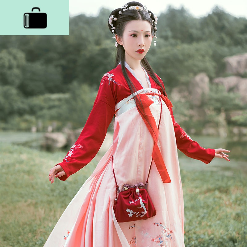 新款2019中国风女百搭汉服斜跨古风绣花帆布小包包侠女百宝囊配饰NEW LAKE女手包