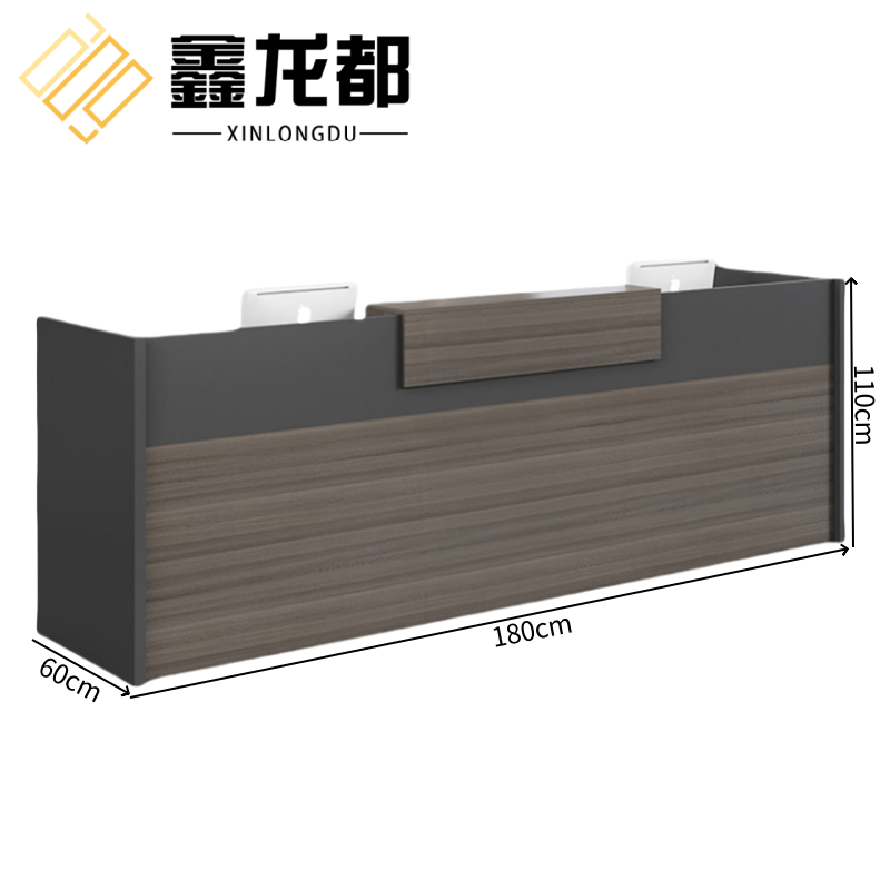 鑫龙都前台桌高清大图