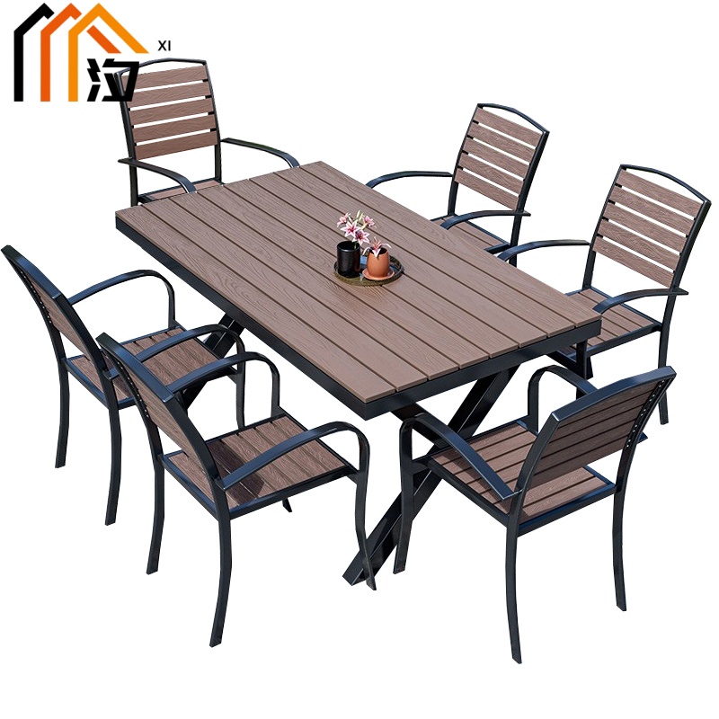 汐户外桌一桌六椅套