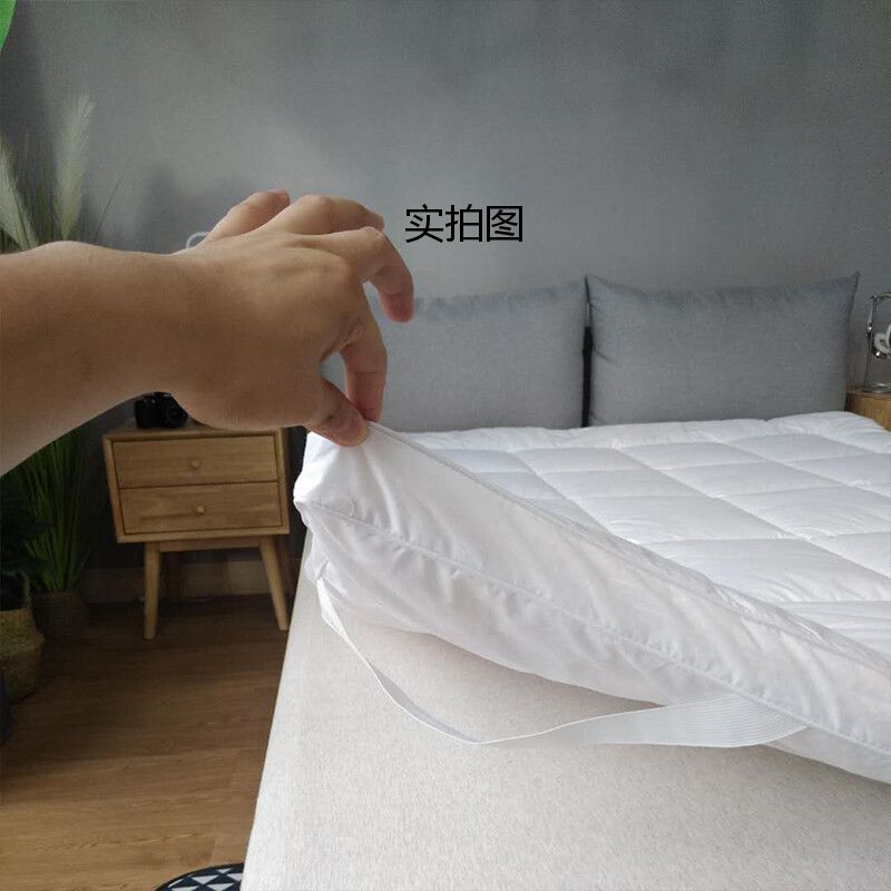 洛菲源 全棉133*100包布床褥垫 加厚床上保护垫 90*200cm 条高清大图