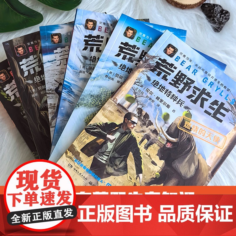 荒野求生 绝地特种兵全6册 贝尔格里尔斯 贝尔荒野求生7-10岁儿童文学课外阅读冒险故事实用野外生存技巧荒野求生少年生存高清大图