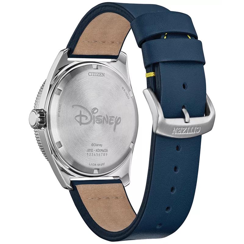 西铁城(CITIZEN)CitizenEcoDrive男士唐老鸭蓝皮表带手表42mm航海风格防水 quartz表高清大图