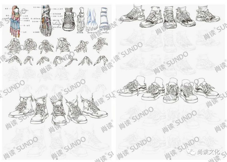 [正版图书]速写描摹本1局部基础篇2022尚读文化8开人物五官头手脚肢体关节解剖衣纹训练零基础初学入门美术速写临摹描摹通高清大图