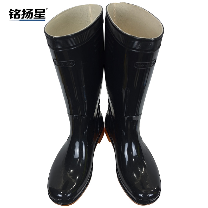 铭扬星 PVC全聚合一体成型工作雨鞋 JQW12/双高清大图