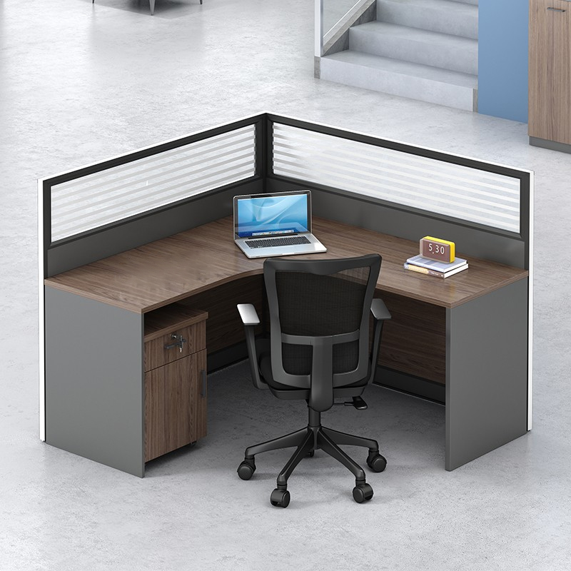 三圣 办公家具简约隔断职员电脑桌写字台单人办公桌高清大图