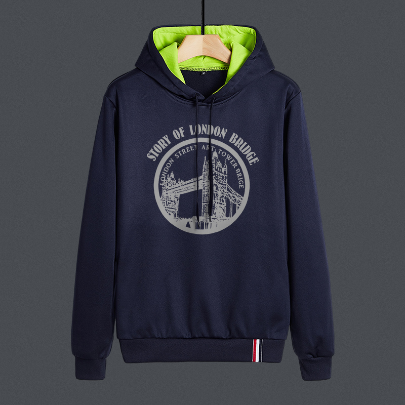 冬季男士卫衣加绒加厚打底衫保暖衣服长袖青少年上衣胖子连帽L241