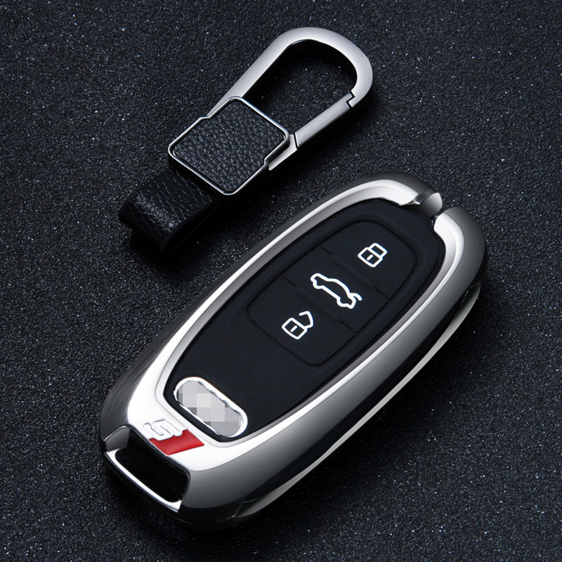 奥迪a6l钥匙包扣s8 a4q5汽车钥匙包s6 s5保护套a8l/a7配件改装 c款