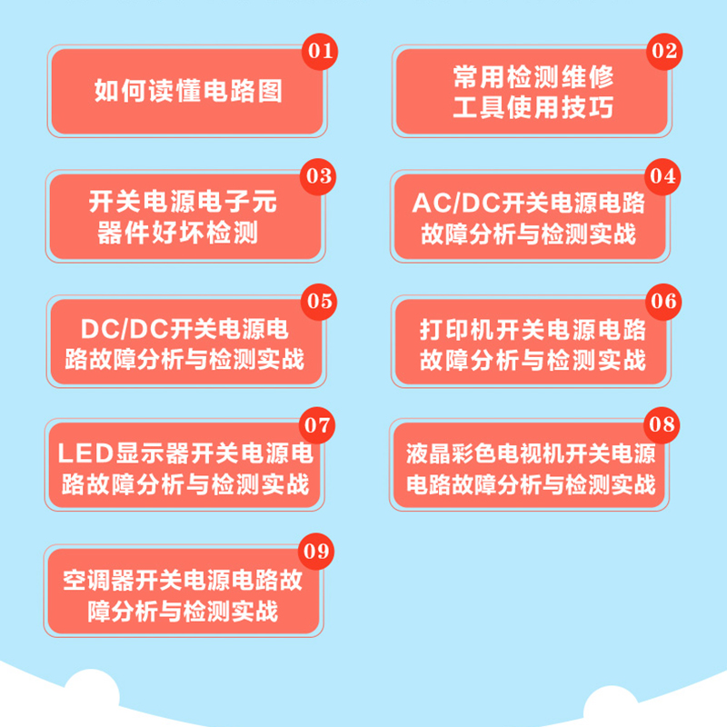 [醉染正版]扫码看视频 开关电源维修实践技能全图解 家电电器维修电源开关电子识图原理接线调试故障维修分析数字万用表模拟集高清大图