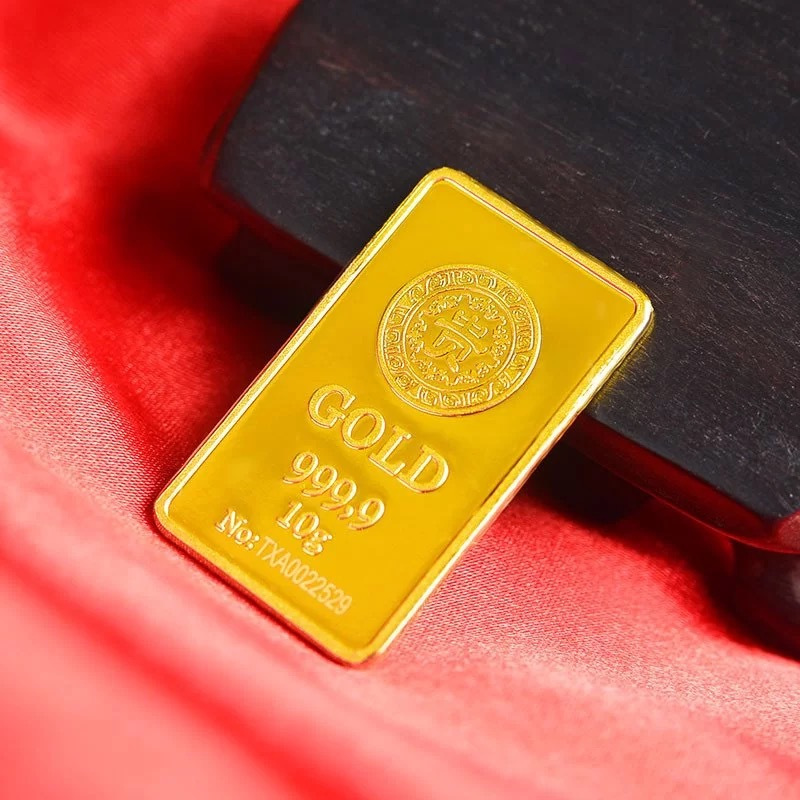 天鑫洋足金黄金9999金条10克贵字投资金条可回购工厂直供