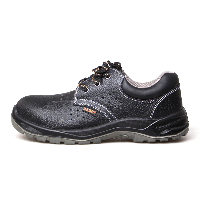 3539 CA1378-1二层皮+PU底防砸防刺劳保鞋 37-45码
