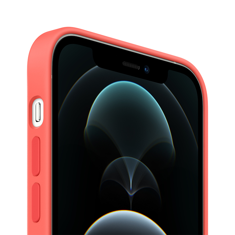 Apple 原装 iPhone 12 Pro Max MagSafe硅胶外壳 粉橘色 12 Pro Max专用手机壳