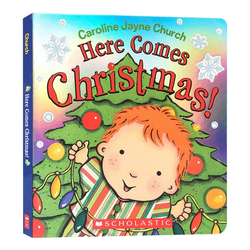 [醉染正版]圣诞节来了 英文原版绘本 Here Comes Christmas! 儿童图画故事 节日庆幼儿认知绘本 进口高清大图