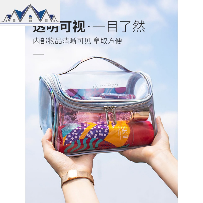 出差旅游旅行防水洗漱包大容量女士梳洗包洗漱用品收纳袋化妆包 三维工匠收纳包高清大图