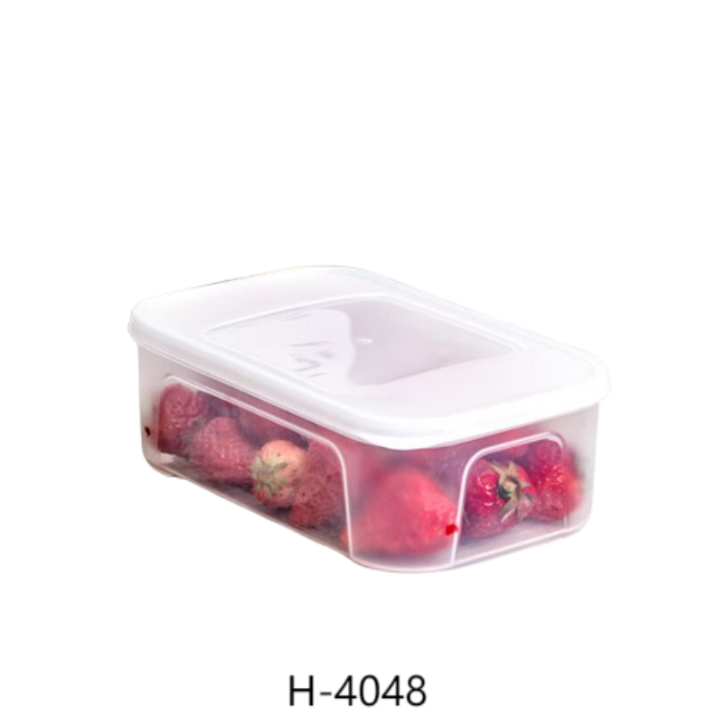 禧天龙(Citylong) H-4048保鲜盒4个装(透白)家用食品抗菌收纳盒 长方形塑料密封食品盒冷冻整理储物盒高清大图