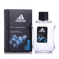 adidas阿迪达斯 [德国原装进口]男士香水运动型淡香水 100ml 冰点7498