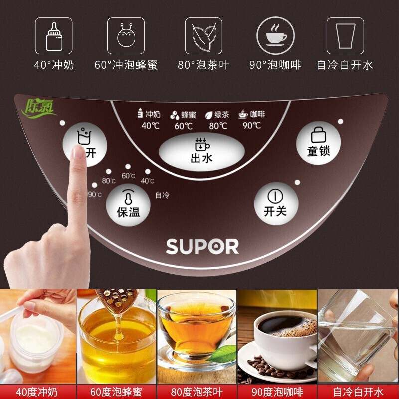 苏泊尔(SUPOR)电热水瓶5L大容量电热水壶电水壶家用烧水壶恒温水壶防干烧过热保护饮水机烧水一体机 SW-50J70B高清大图