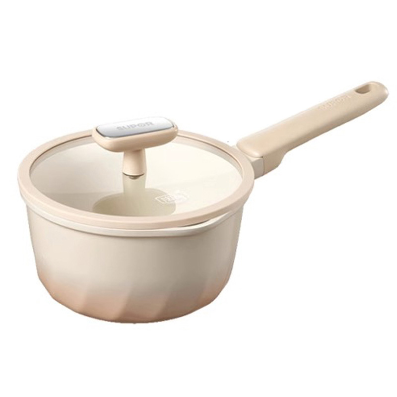 苏泊尔奶锅18cm陶瓷不粘小汤锅婴儿辅食锅电磁炉燃气灶通用ET18WBN01