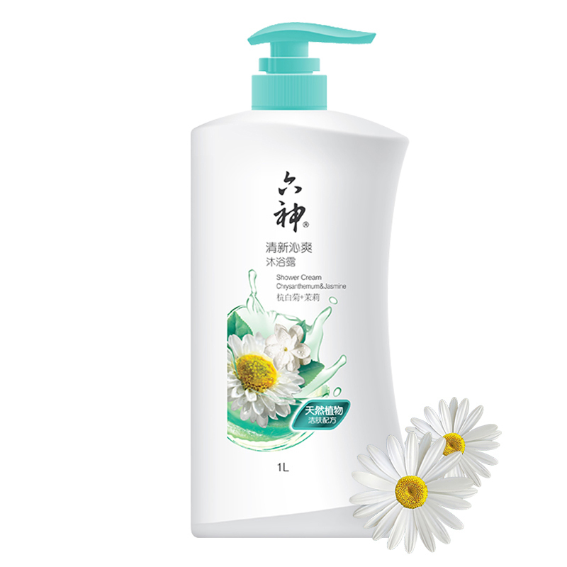 六神 清新沁爽 沐浴露(杭白菊+茉莉)1L(单位:瓶 )