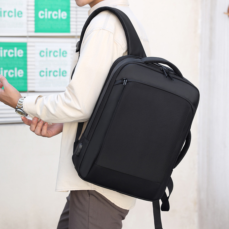 心梦同行跨境旅行大容量背包男牛津布出差电脑包上班商务通勤男士双肩包 2161/个高清大图