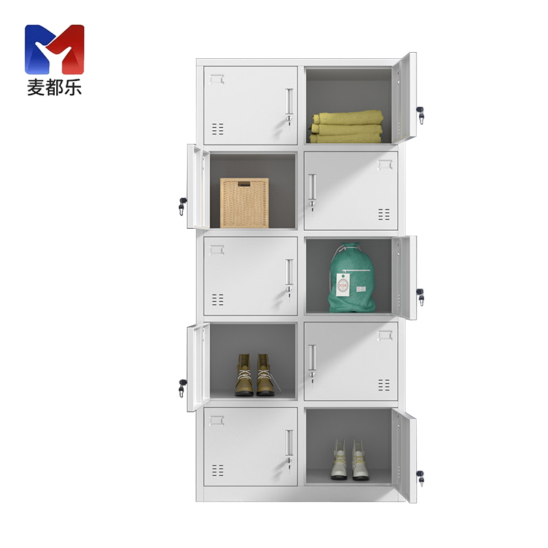 麦都乐 铁皮更衣柜 十门 台高清大图